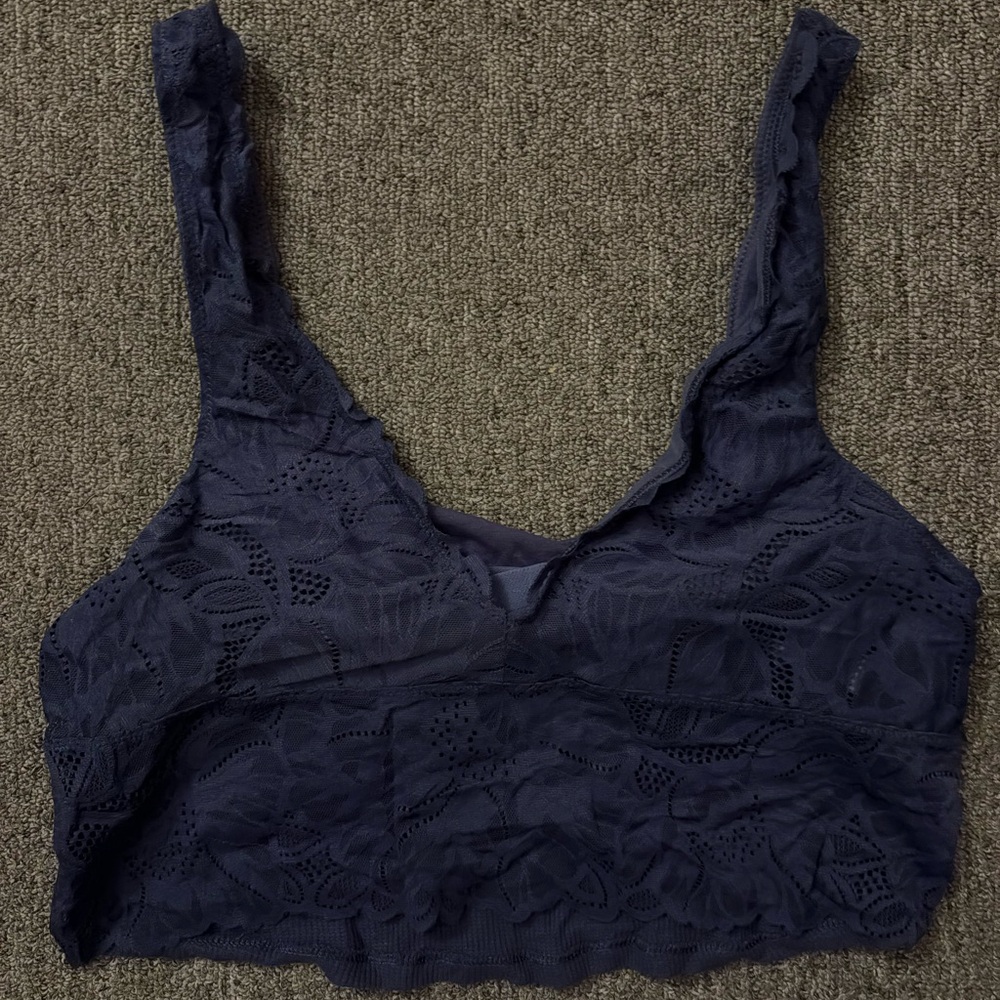 Lace Bralette in Navy Blue